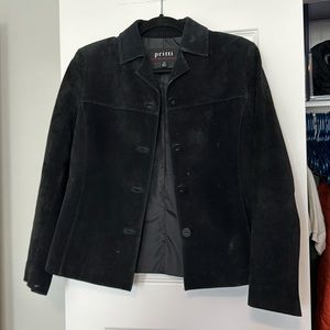 Pritti Black Suede Jacket